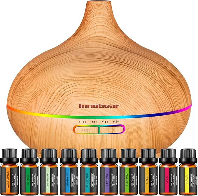 Comfortable InnoGear Aromatherapy Diffuser 10 Essential Oils Set 400ml Diffuser World-Class
