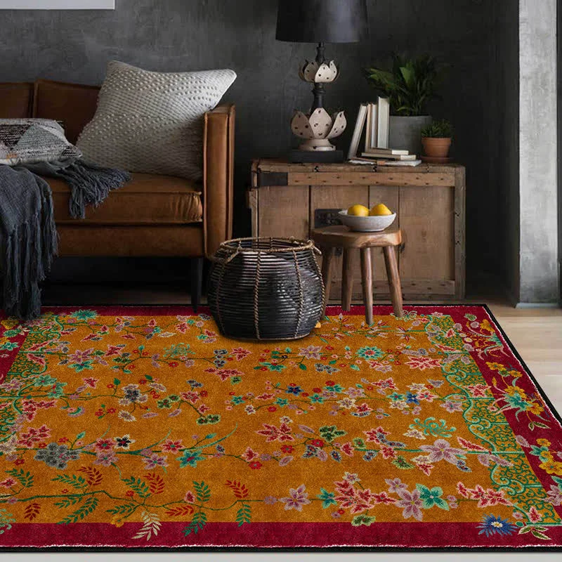 Fine Ownkoti Retro Garden Foldable Anti-slip Area Rug Efficient
