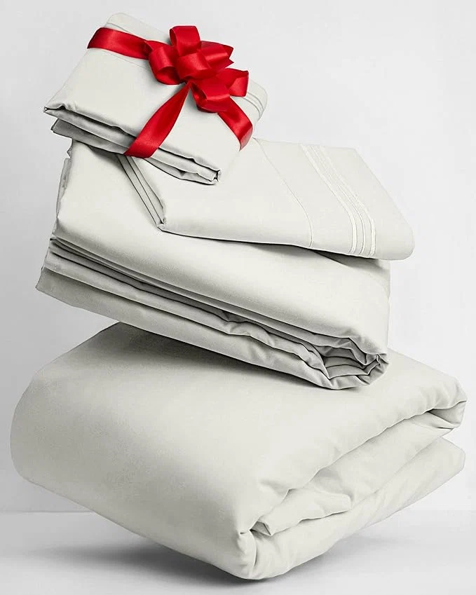 Comfortable Mellanni Twin XL Sheets Set - 3 PC Iconic Collection Bedding - Hotel Luxury Extra Soft Cooling Bed Sheets - Wrinkle Fade Stain Resistant Twin Extra Long Ivory Practical