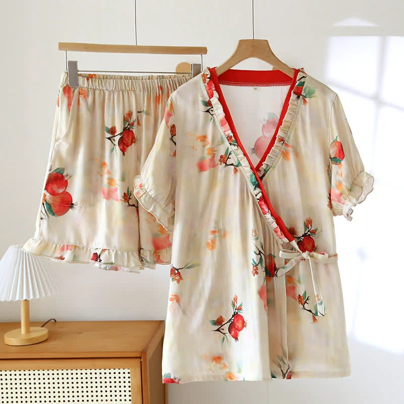Trusted Ruffle Pajama Set Ownkoti Trendy