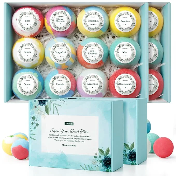 Reliable ZenBombs Bath Bombs for Women Stocking Stuffers Bath Bomb Relaxed