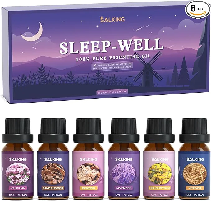 Premium Material SALKING Sleep Essential Oils Set Pure and Natural Essential Oils Fragrance Artisan