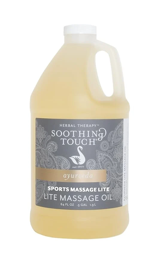 Clean Soothing Touch Sports Massage Lite Oil 1 2 Gallon Deep Penetration Quick Consistent