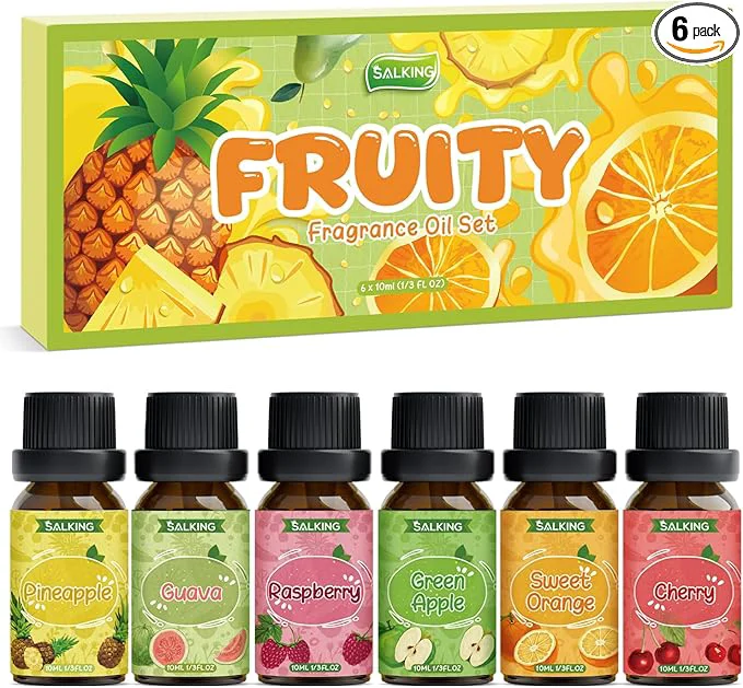 User-Friendly SALKING Fruity Fragrance Essential Oils Set Essential Oil Gift Set Scented Oils Organic