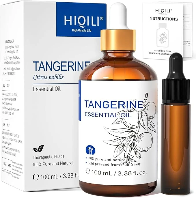 Easy-to-Use HIQILI 100ML Tangerine Essential Oil Skin Care Hair Care Air Purification Comfortable