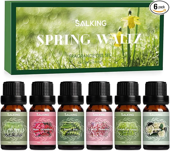 Solid SALKING Spring Fragrance Oils Set Premium Essential Oils Gift Set Consistent