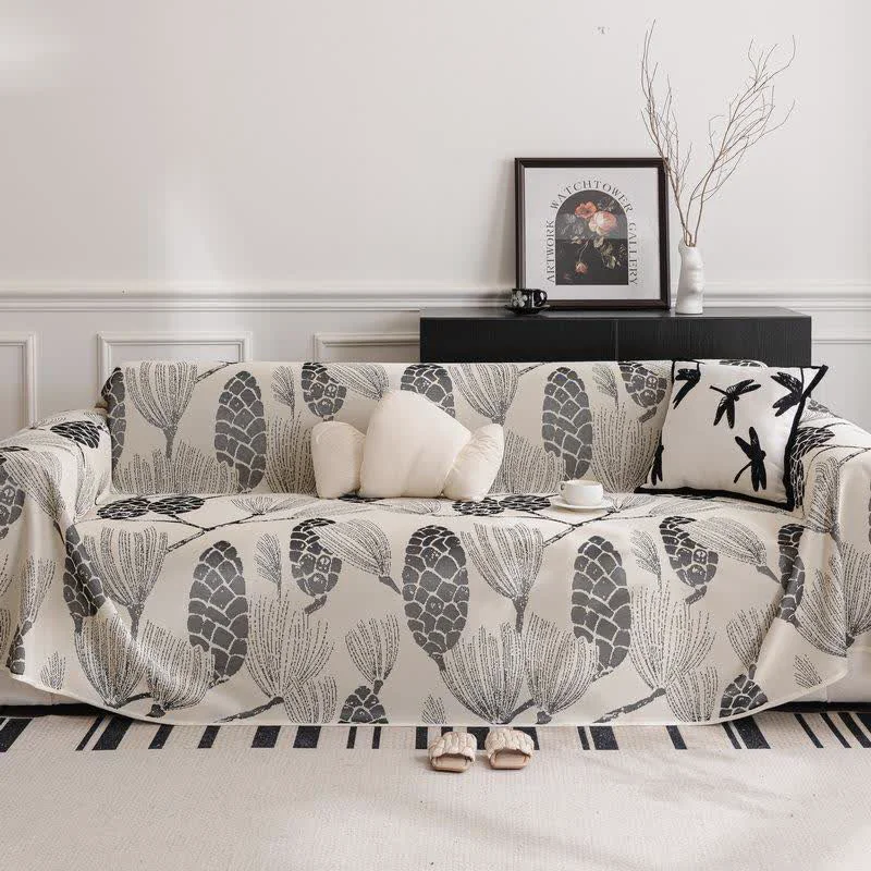 Flexible Ownkoti Pine Cone Ice Silk Sofa Protector Outstanding