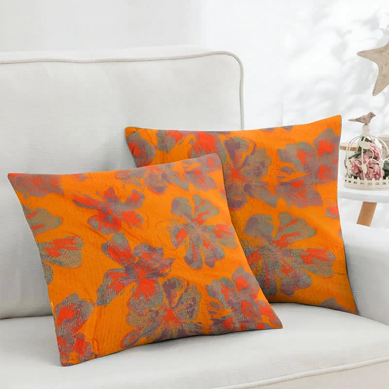 Excellent Ownkoti Iris Cotton Gauze Jacquard Square Pillowcases 2PCS Reusable