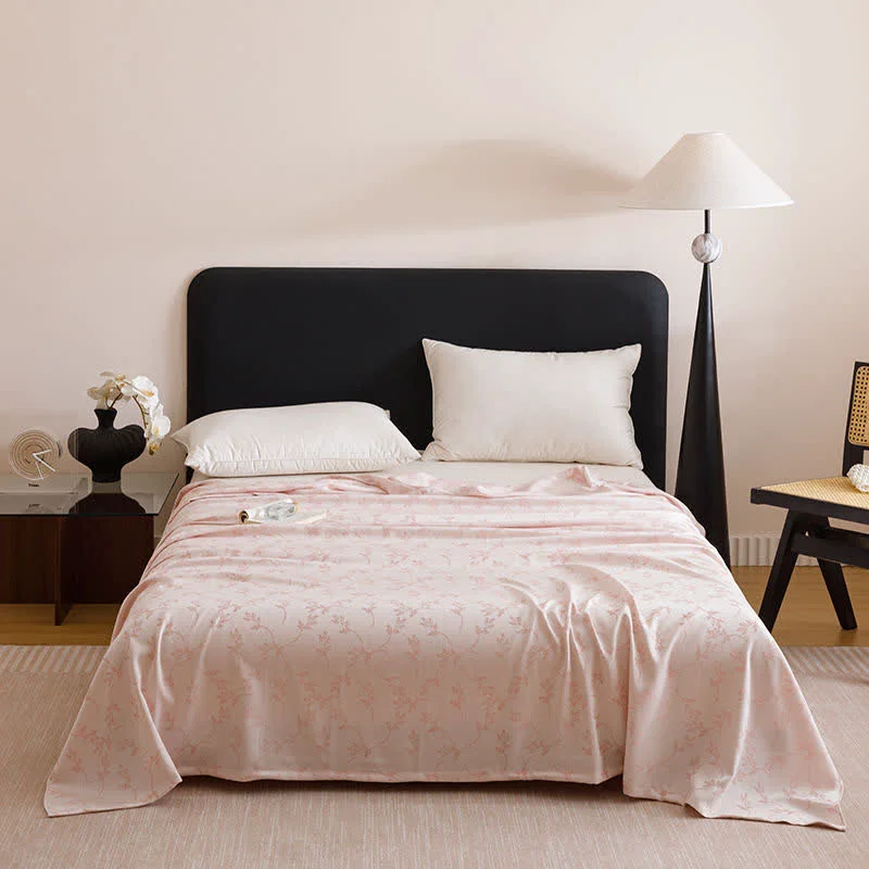 Smooth Ownkoti Pastoral Leaf Cooling Sheet Bedspread Recyclable