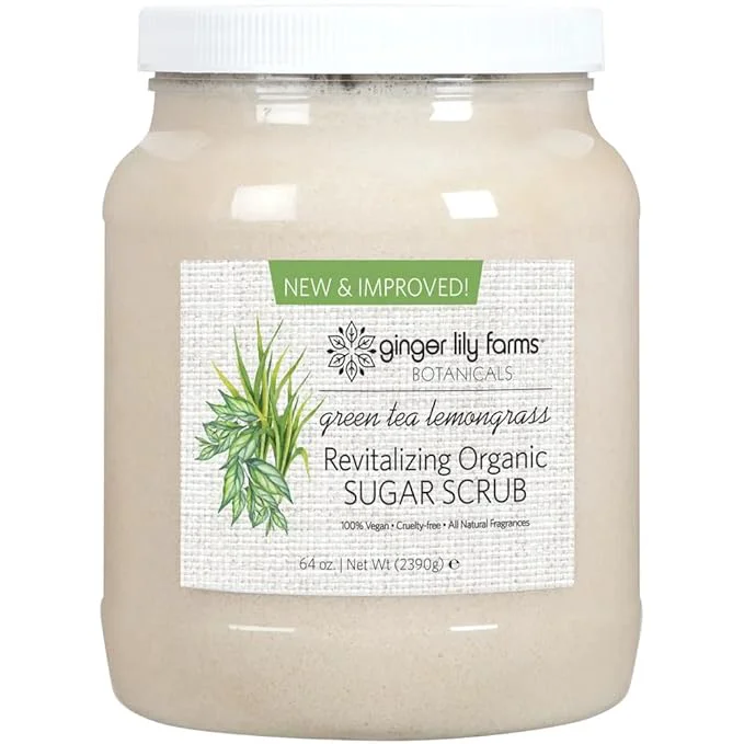 Classic Ginger Lily Farms Botanicals Revitalizing Organic Sugar Scrub All-Natural Skin Lightweight