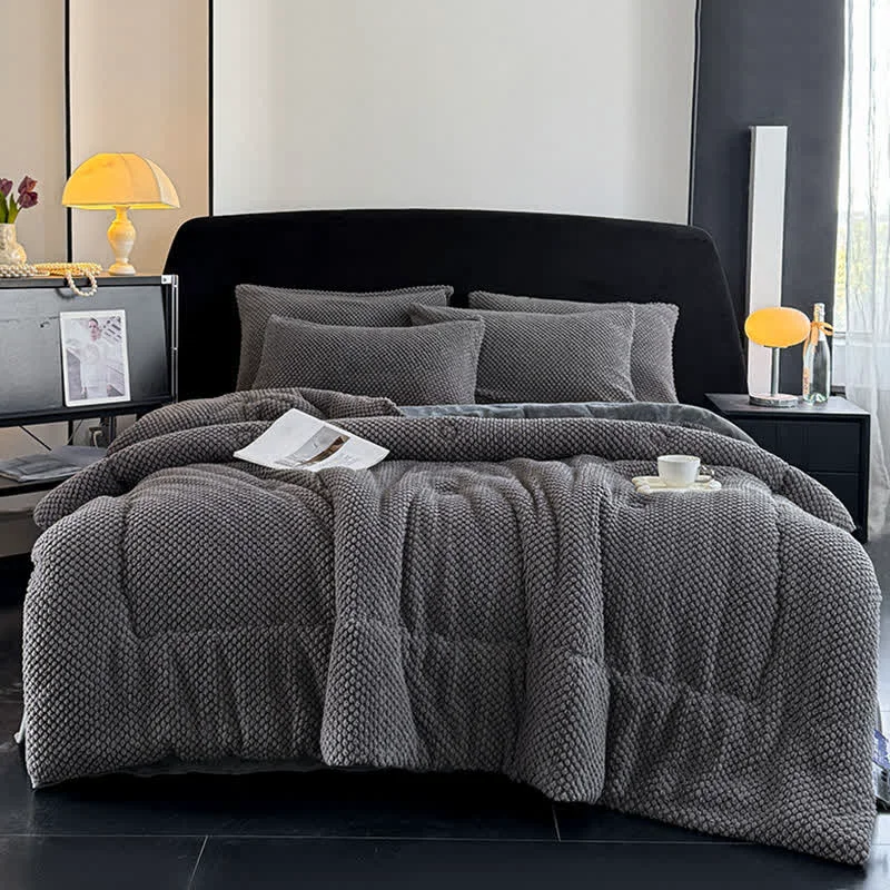 User-Friendly Ownkoti Solid Color Textured Warm Blanket Clean