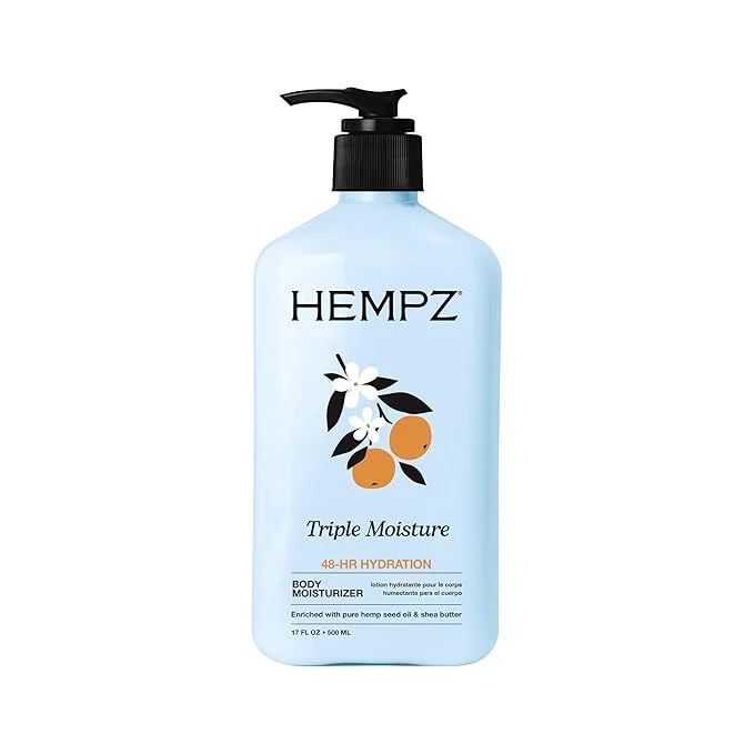 Reusable HEMPZ Triple Moisture Body Moisturizer 17 Oz – Hydrating Lotion Rich Modern
