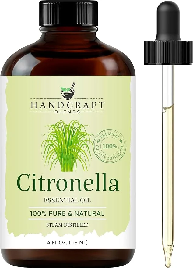 Proven Handcraft Blends Citronella Essential Oil – Huge 4 Fl Oz – Pure and Trusted