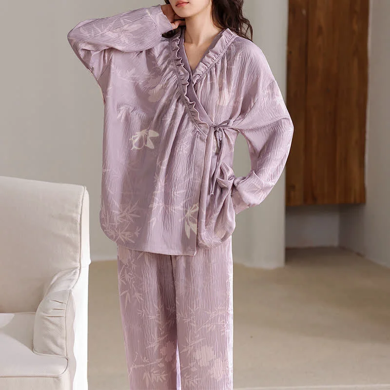 User-Friendly Ownkoti Butterfly Bamboo Kimono Loungewear Set Powerful