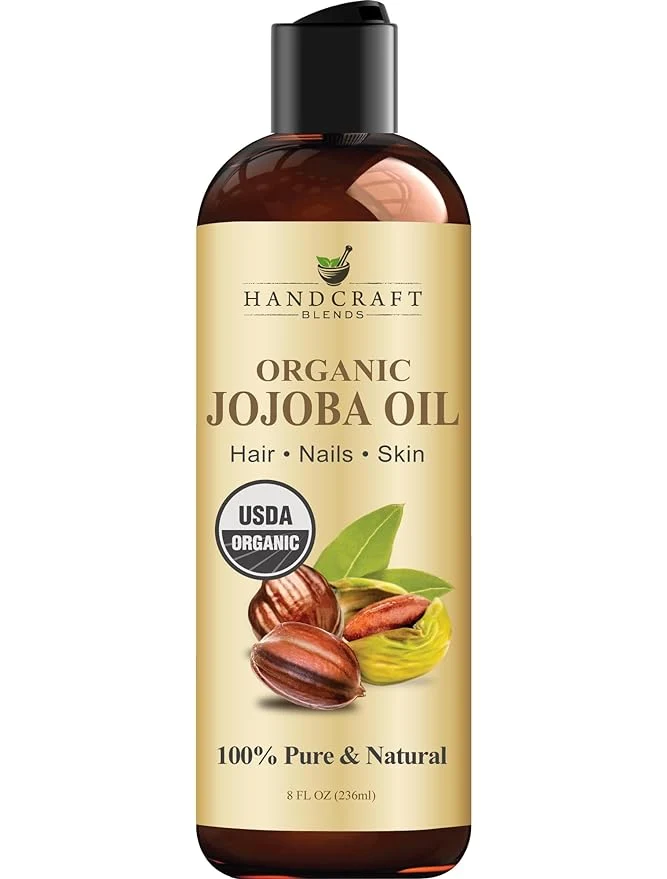 Specialty Handcraft Blends USDA Organic Jojoba Oil Cold-Pressed 8 Fl Oz Pure Certified
