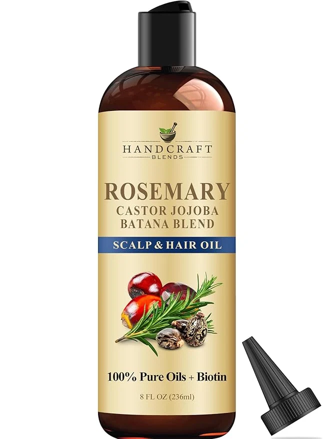 Natural Handcraft Blends Rosemary Oil for Hair 8 Fl Oz Nourishing Hair Oil Easy-to-Use