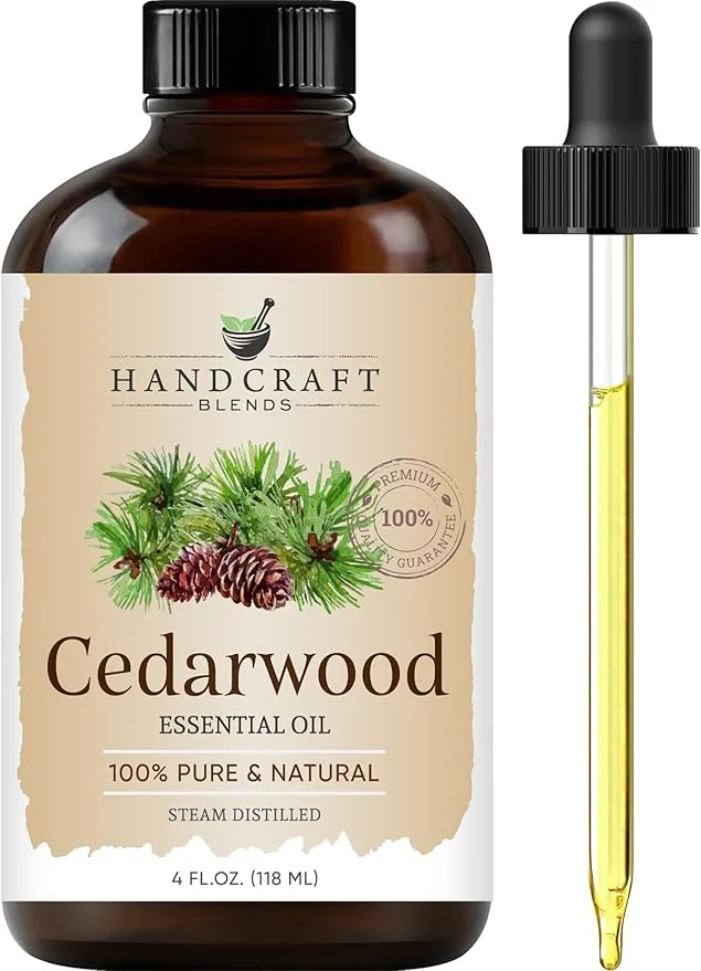 Efficient Handcraft Blends Cedarwood Essential Oil – Huge 4 Fl Oz – Pure and Natural Smart