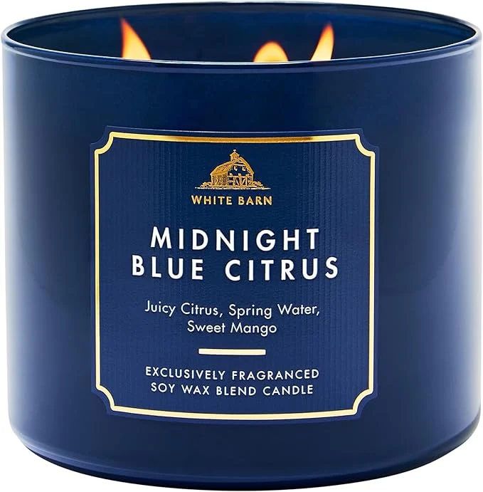 Trusted Bath Body Works Midnight Blue Citrus 3-Wick Candle Exclusive