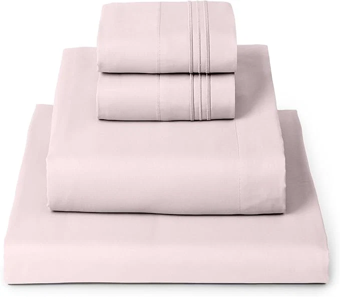 User-Friendly Mellanni California King Sheets Set - 4 PC Iconic Collection Bedding - Hotel Luxury Extra Soft Cooling Bed Sheets - Wrinkle Fade Stain Resistant Cal King Blush Pink Effective