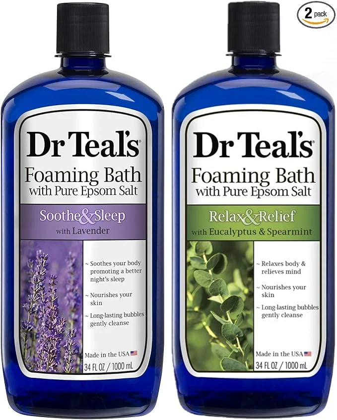 Reusable Dr Teal's Foaming Bath Variety Gift Set Authentic