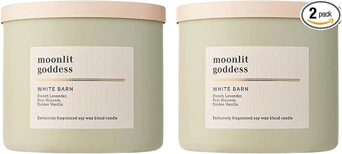 Stylish Bath Body Works 3-Wick Candle Moonlit Goddess Candle Strong Throw Traditional