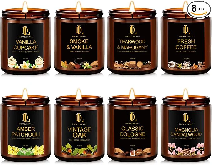 Quality 8 Pack Candles for Home Scented Scented Candles Gifts Set for Women Men Professional