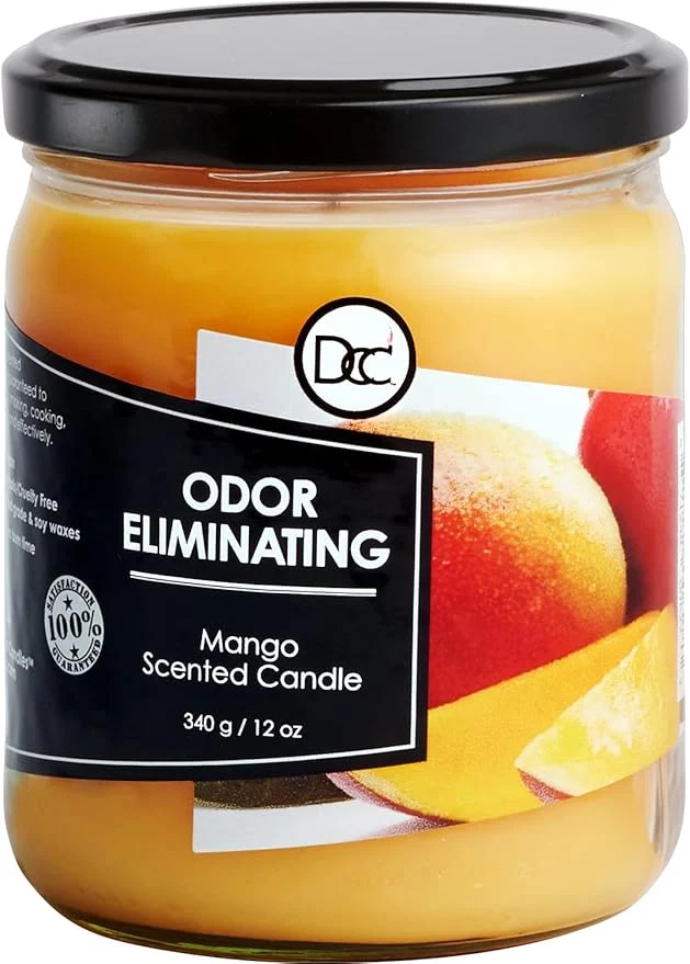 Powerful Mango Odor Eliminating Highly Fragranced Candle Sophisticated