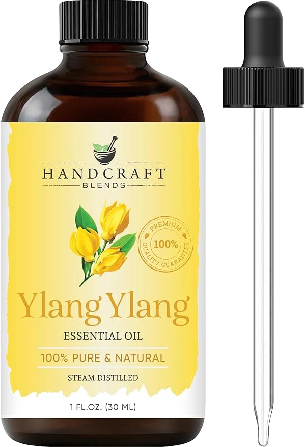 Certified Handcraft Blends Ylang Ylang Essential Oil – 1 Fl Oz – Pure and Natural –
