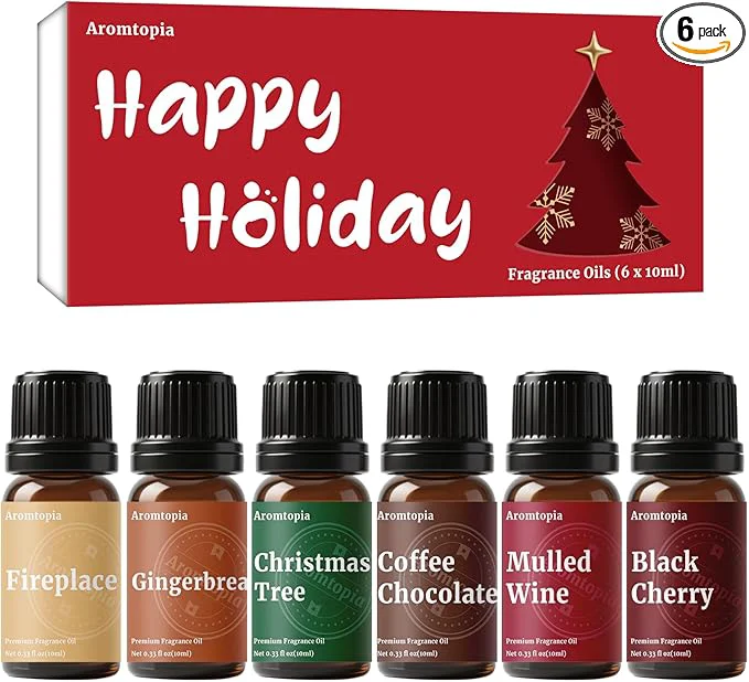 Trendy Fragrance Oil Holiday Set Aromtopia Essential Oils Smooth