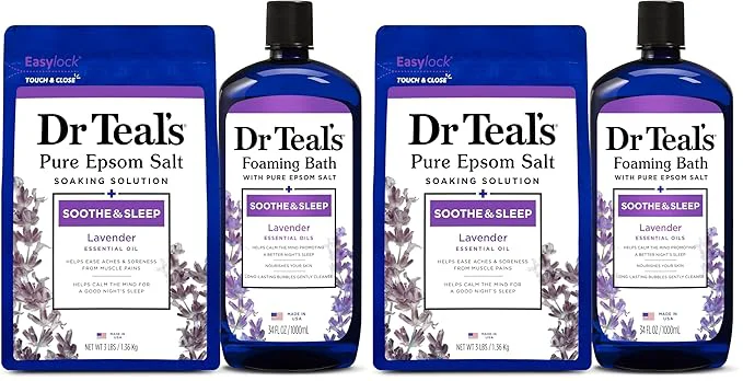 High-Quality Dr. Teal's Epsom Salt Soaking Solution and Foaming Bath First-Class