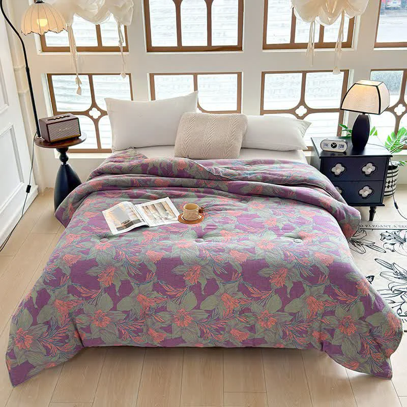 Artisan Ownkoti Lily Cotton Double Gauze Quilt Safe