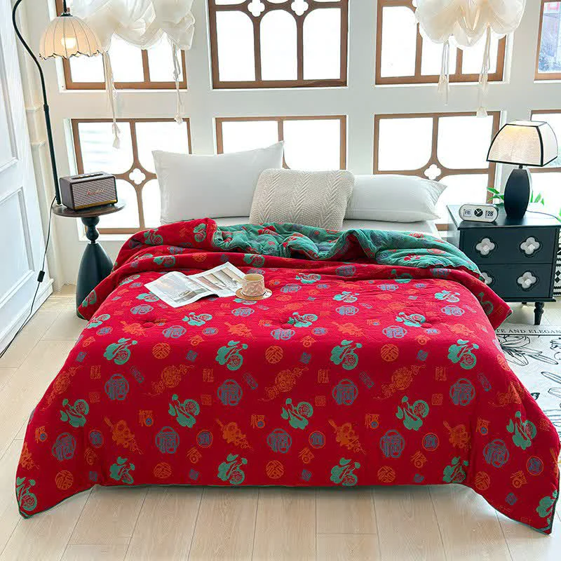 Premium Material Ownkoti Oriental Style Retro Cotton Gauze Quilt Authentic