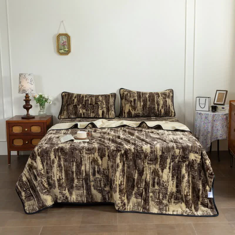 Breathable Ownkoti Artistic Style Abstract Fitted Sheet Blanket Specialty