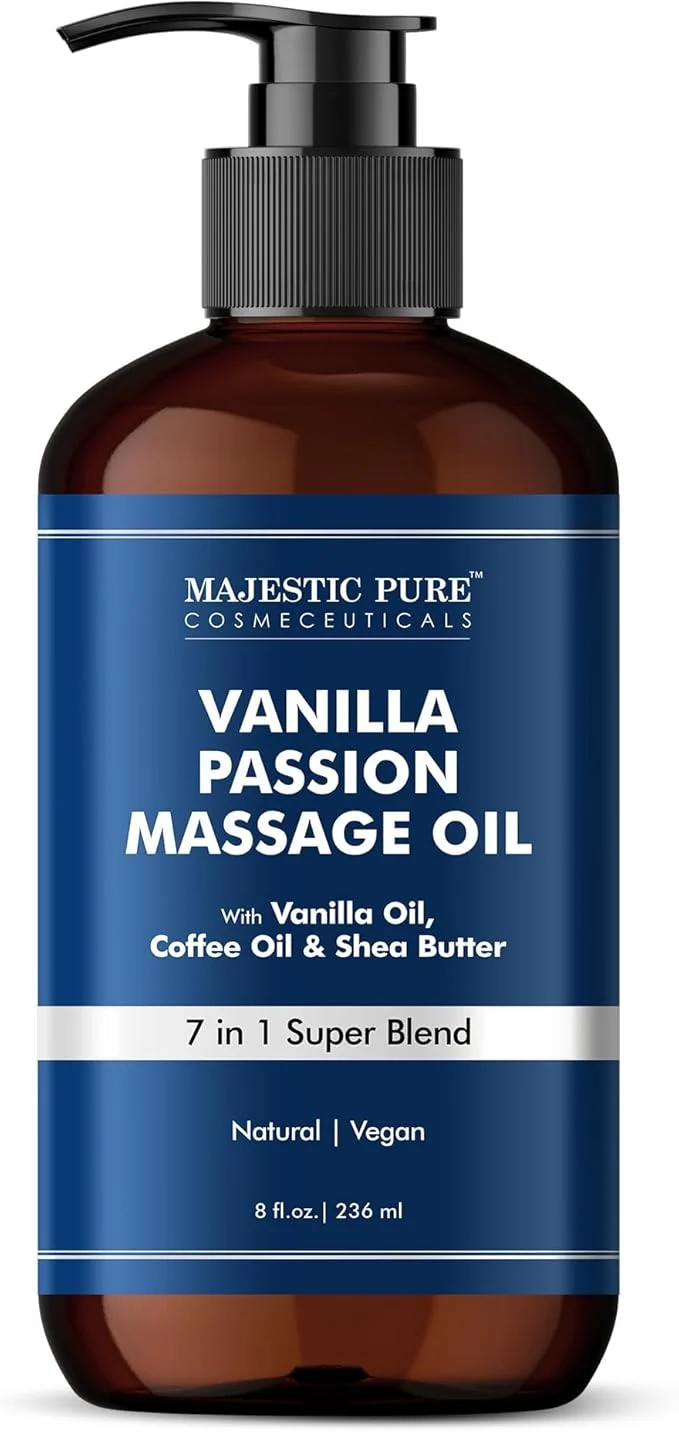 Exclusive MAJESTIC PURE Vanilla Passion Massage Oil Flexible