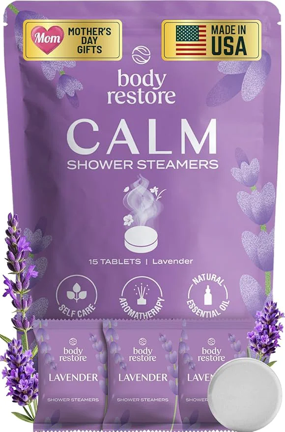 Traditional Body Restore Shower Steamers Aromatherapy 15 Pack – Mothers Day Gifts Safe
