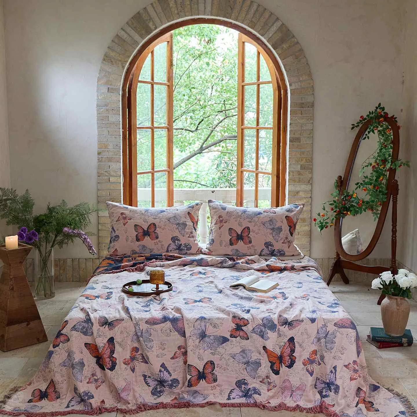 Original Design Ownkoti Elegant Butterfly Tassel Cotton Quilt Elite