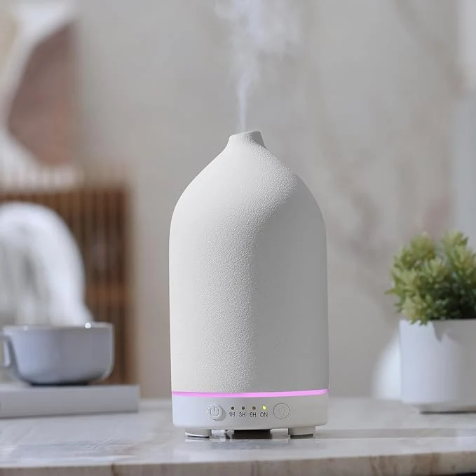 High-Quality Gooamp 200ML Ceramic Essential Oil Diffuser Minimalist
