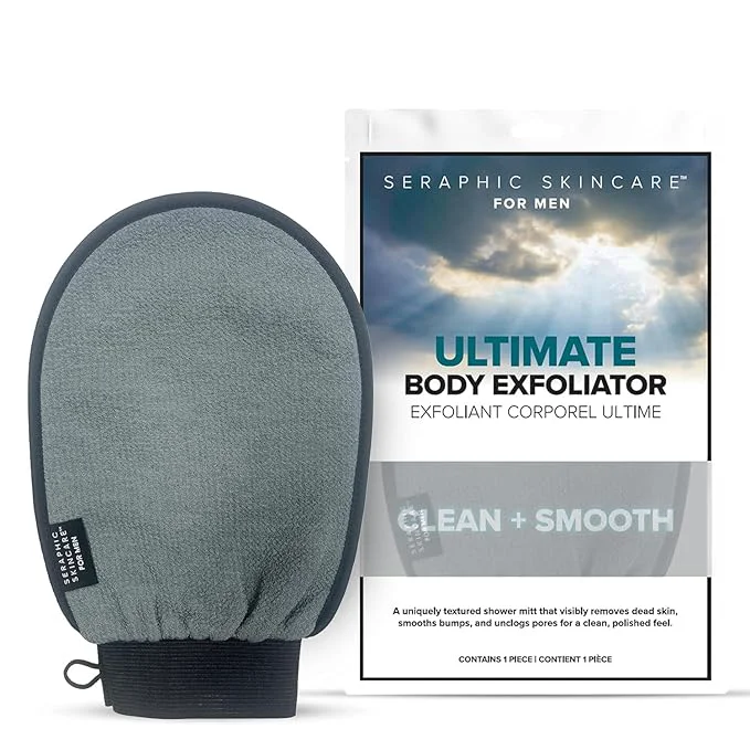 Easy-to-Use Seraphic Skincare Body Exfoliating Mitt Fine