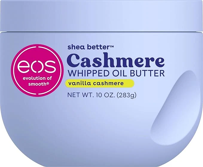 Fast eos Cashmere Whipped Oil Body Butter Vanilla Cashmere 72 Hour Weightless Elegant