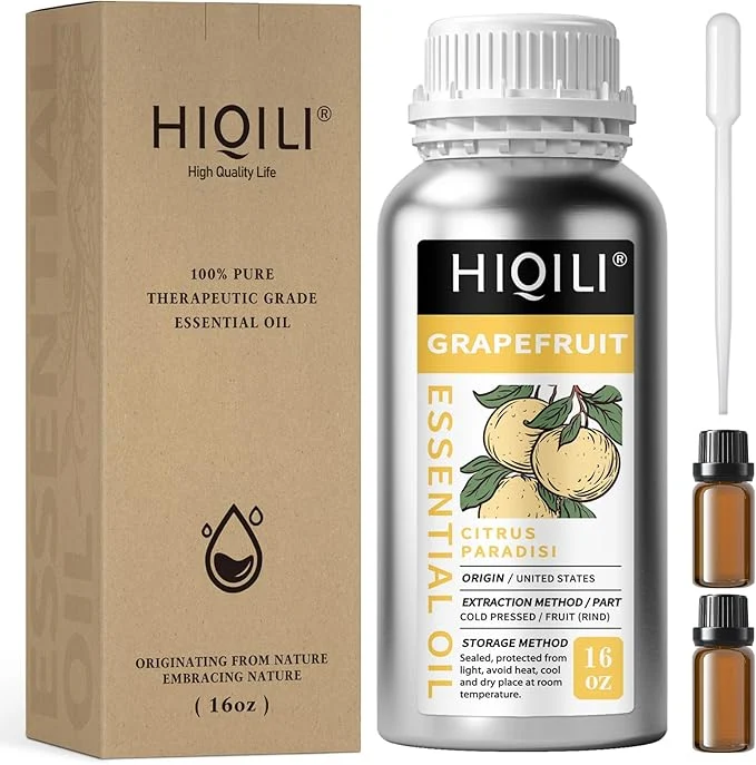 Optimized HIQILI 16 Fl Oz Grapefruit Essential Oil Carefully Designed