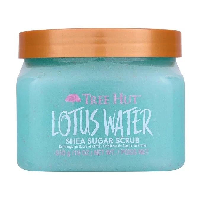 Trendy Tree Hut Lotus Water Shea Sugar Scrub Exfoliating Hydrating Moisturizing Selected