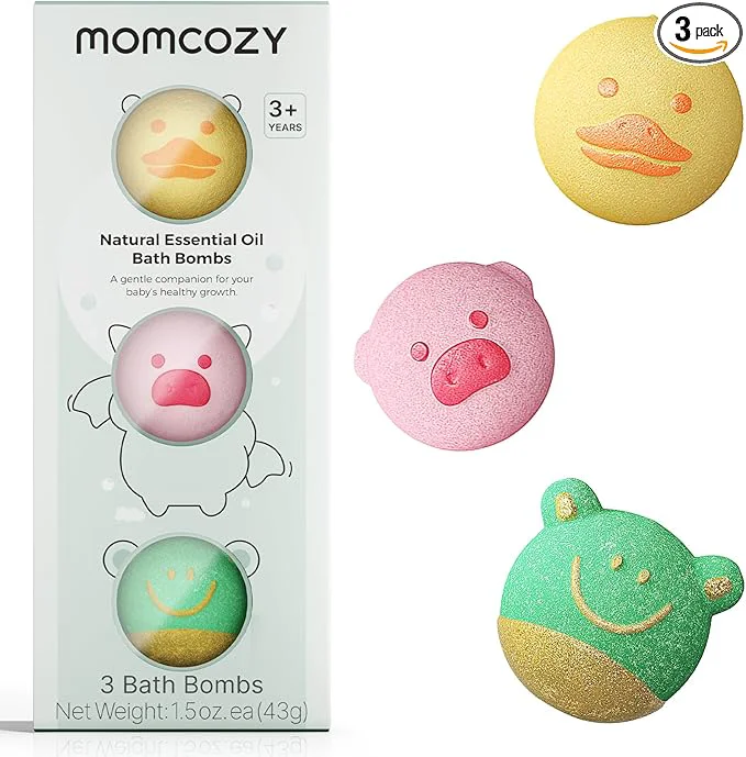 Safe Momcozy Natural Organic Essential Oil Bath Bombs Bath Bombs Gift Set Powerful