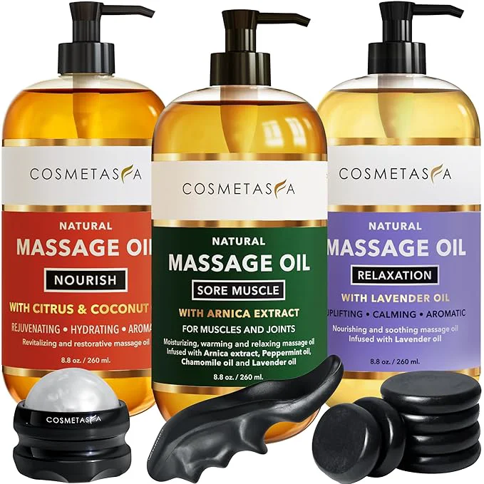 Safe Cosmetasa Massage Oil Spa Gift Set Consistent