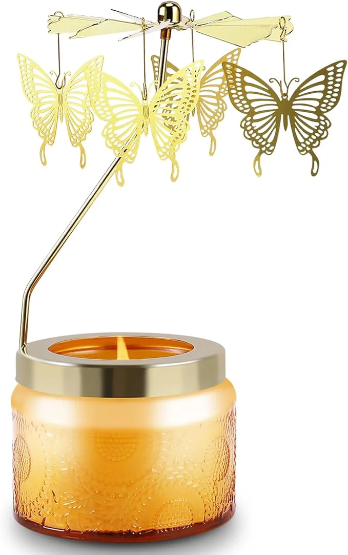 Crafted Rotatable Candle Valentine's Day Gift Contemporary