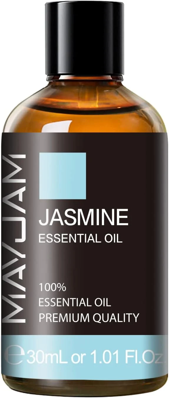Premium Material Jasmine Essential Oil 30ML 1.01FL.OZ MAYJAM Pure Jasmine Oil Aromatherapy Environmentally Friendly
