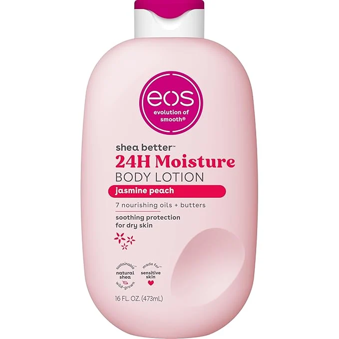User-Friendly eos Shea Better Body Lotion Jasmine Peach 24-Hour Moisture Skin Care Premium
