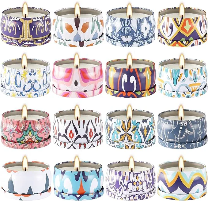 Reusable YOROXRG Scented Soy Wax Travel Tin Jar Candles Exceptional