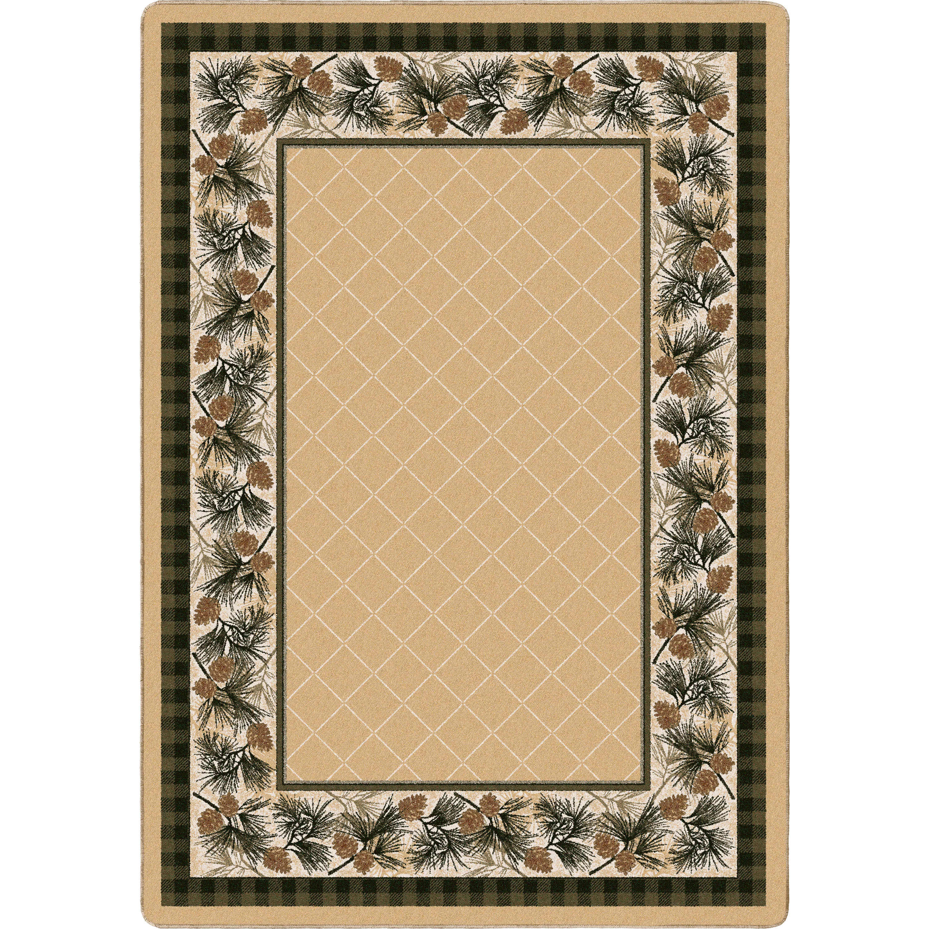 Reusable Evergreen Light Maize Rug Reliable