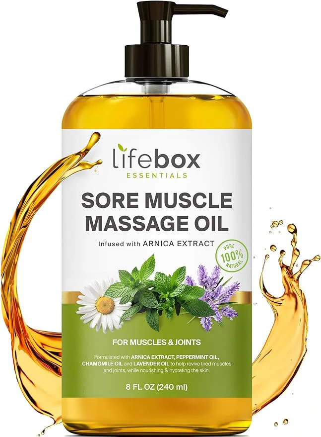 Selected Arnica Sore Muscle Massage Oil – Pure Natural Excellent