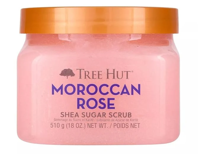 High-Quality Tree Hut Moroccan Rose Shea Sugar Scrub Mothers Day Gifts Exfoliating Long-Lasting